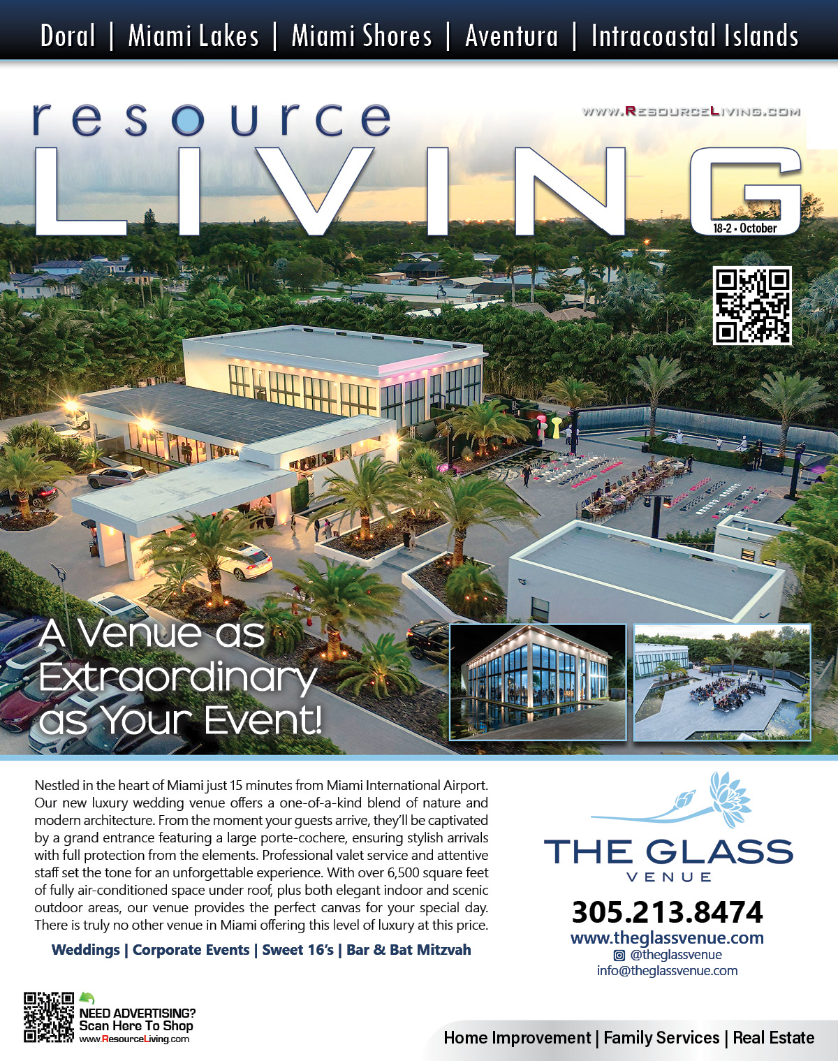 D3 North Dade County Magazine Cover The Glass Venue
