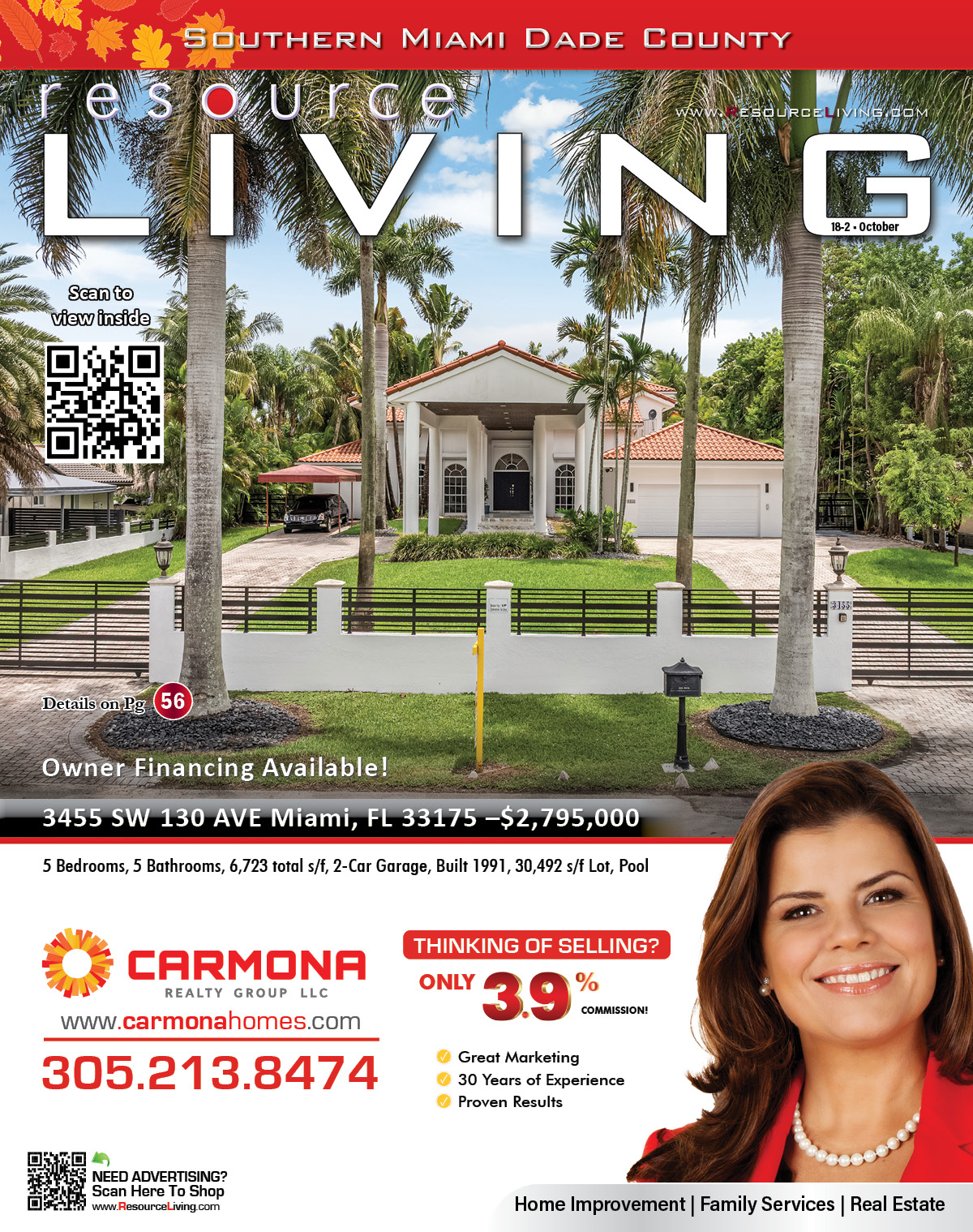 D1 South Central Miami Dade Magazine Cover Carmona Realty Group