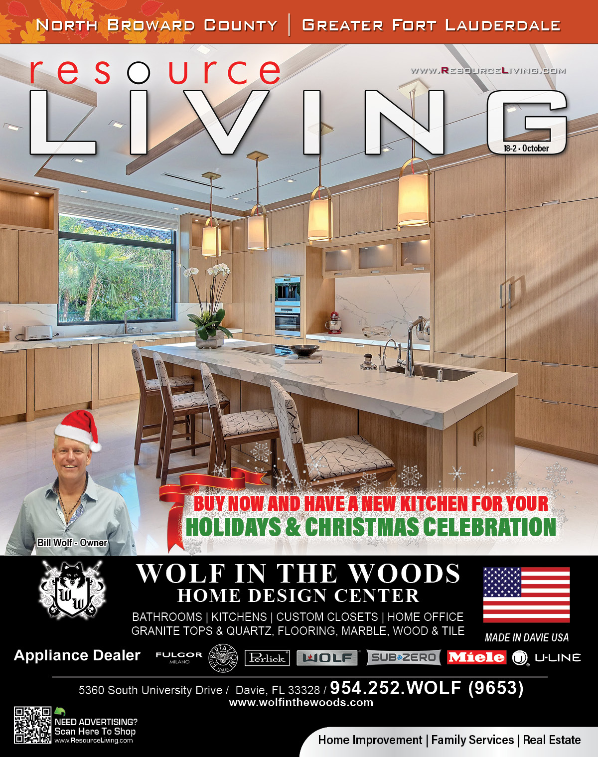 B2 North Broward County Magazine Cover Wolf In The Woods