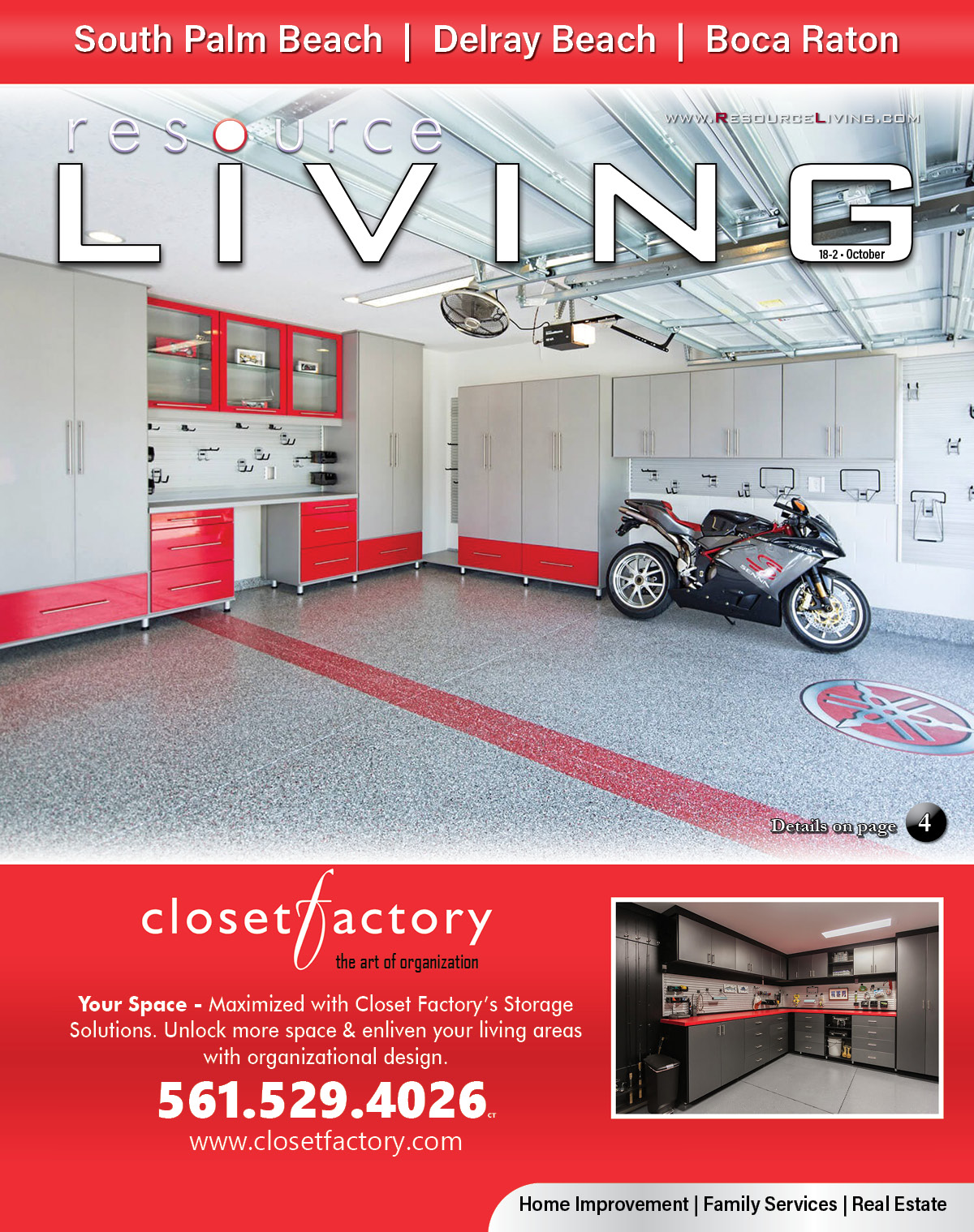 PB1 South Palm Beach County Magazine Cover Closet Factory