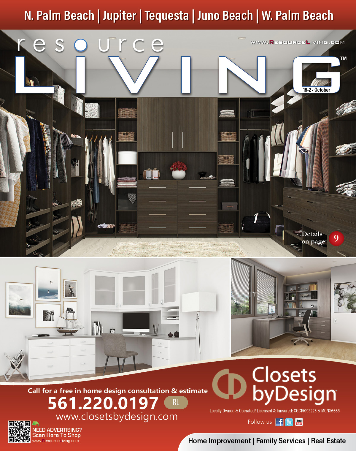 PB3 North Palm Beach County Magazine Cover Closets By Design