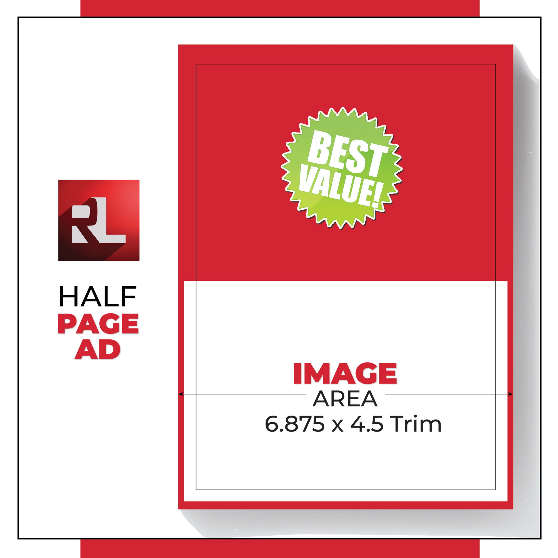 Half page ad size