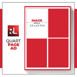 Quarter page ad size