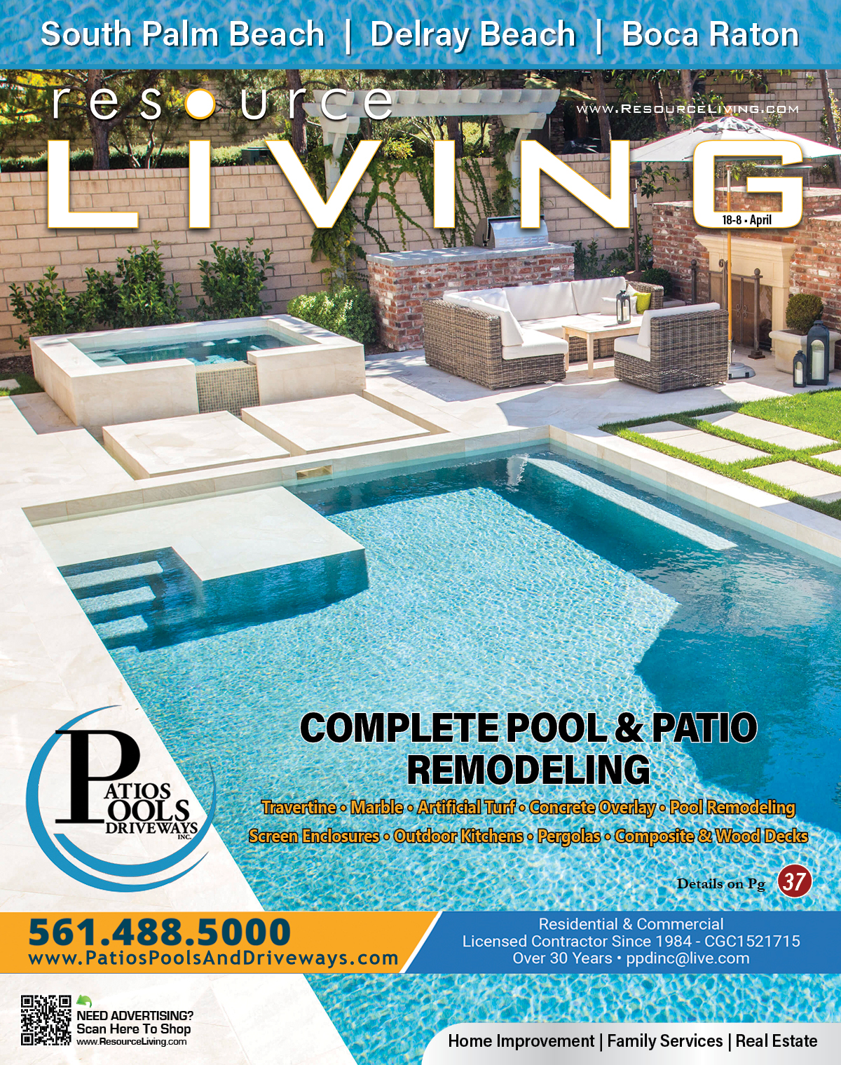 PB1 Magazine Cover Patios Pools Driveways