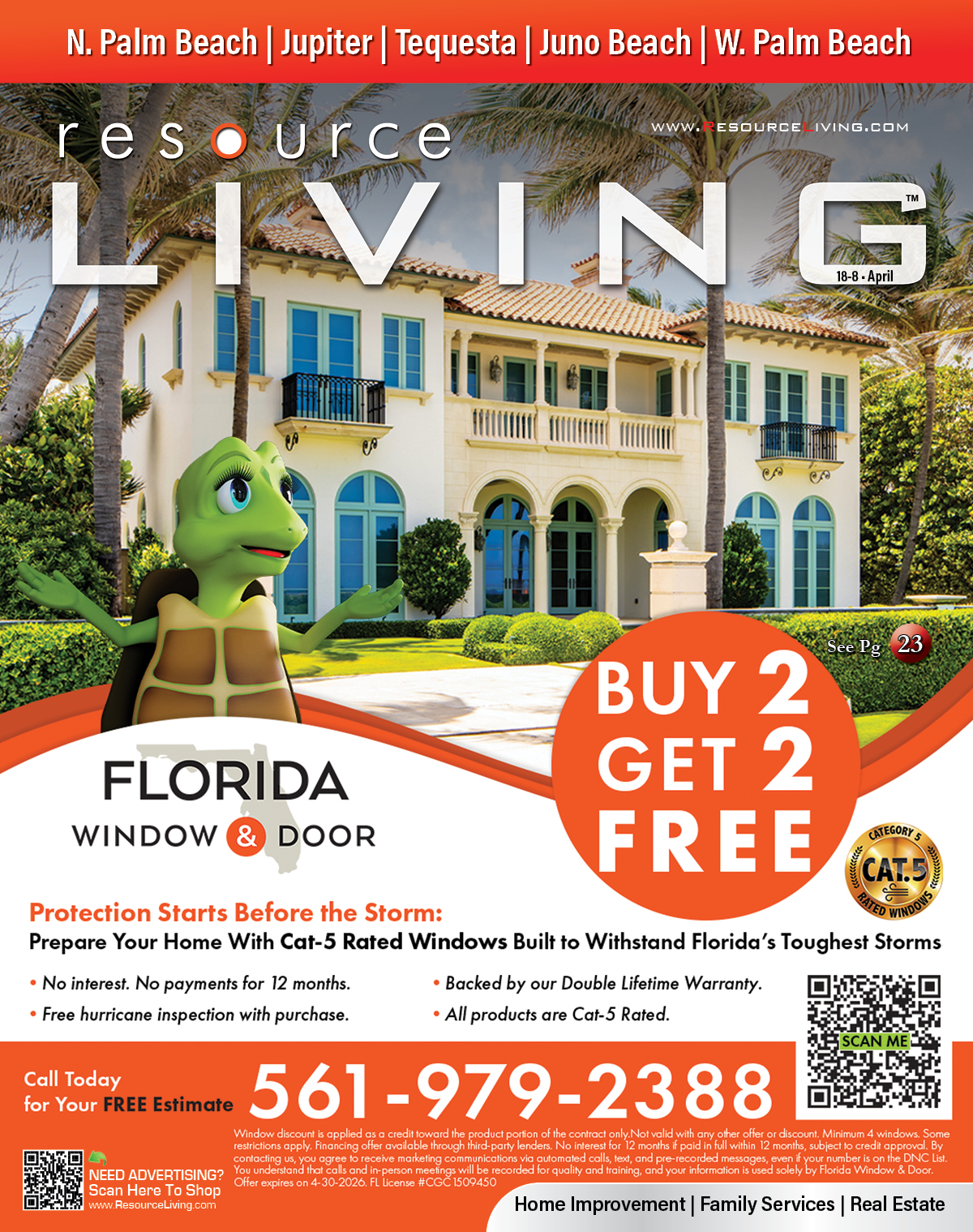 PB3 Magazine Cover Florida Impact Windows & Dorrs 18-8