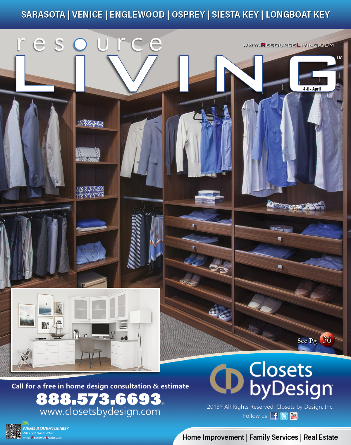SA Magazine Cover Closets By Design 4-11