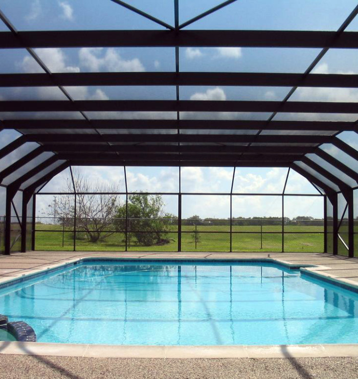 Enclosures and screens for home pools